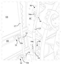 Molded aircraft wiring and/or tubing support brackets