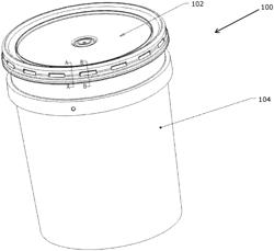 Lid and container assembly