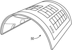 Flexible or curved display for MRI bore