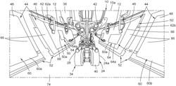 Acoustically treated landing gear door and method for reducing noise from landing gear of an aircraft