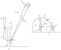 Wind energy park comprising a wind turbine and an airborne wind energy system