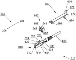 Latching connector with remote release