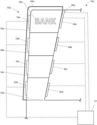 ATM having privacy panels