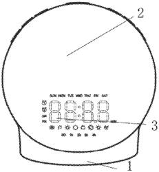 LIGHT-ASSISTED SLEEP AND WAKE-UP ALARM CLOCK AND A WAKE-UP METHOD THEREOF