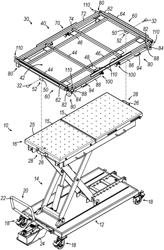 Detachable Support Structure for Use with Mobile Lift Table