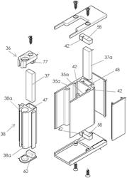 AUTOMATIC TENSIONING SIDE TRACK ASSEMBLY FOR AN OPERABLE SCREEN