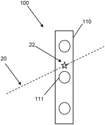 WINDOW FOR AN AIRCRAFT, AIRCRAFT, AND METHOD FOR DETERMINING THE POSITION AT WHICH A LASER BEAM IMPACTS A WINDOW