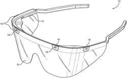 EYE SHIELDS WITH SELECTIVELY RELEASABLE SNAP-FIT ASSEMBLY