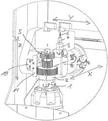 Apparatus for a chamfer machining of a workpiece