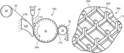 Molding resin to form continuous structures