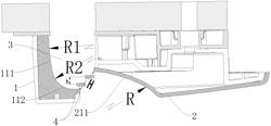 Air-outlet duct structure, air-outlet panel and patio type air conditioner indoor unit