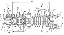 Method and device for guiding and centering a metal rolling stock in a rolling mill