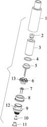 Atomizer comprising bowl-shaped ceramic core