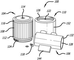 Catch can oil filter