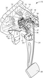 Pedal assembly with pyrotechnic release