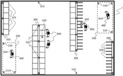 Method for detecting the handling of products on a display stand, display stand and automated shop