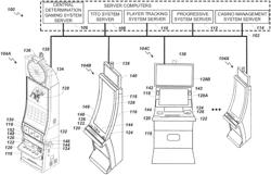 Receding interactive display system for a gaming system