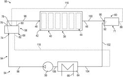 BATTERY COOLING SYSTEM HAVING AN ALTERNATING INLET/OUTLET SYSTEM FOR A VEHICLE