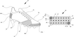 Sports apparatus with piezochromic strike area