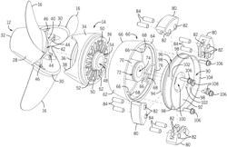 Pendulum mass damper hub propeller assembly for marine drives