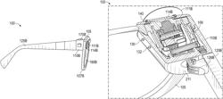 Eyewear projector brightness control