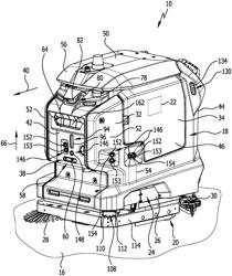 SELF-PROPELLED AND SELF-STEERING FLOOR CLEANING APPARATUS, AND FLOOR CLEANING SYSTEM