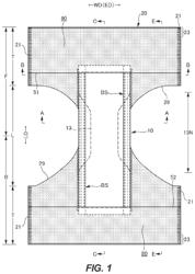 Method for forming elastic film stretchable structure and absorbent article