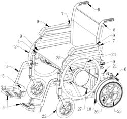 Wheelchair for preventing secondary transmission of germs