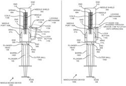 Needle-based device based on direct wing-based coupling of a needle shield to a barrel thereof and safety mechanism implemented therein