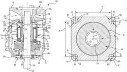 Axial piston pump mounting flange configuration