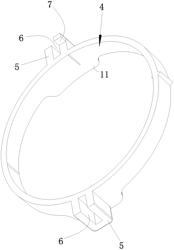 Inflator with motor fixing ring