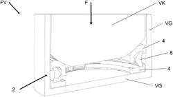 Seal arrangement for a fluid valve, fluid valve and vehicle