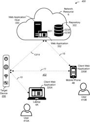 Providing credentials from web hosted application to a network device on a local network