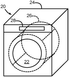 Washing apparatus including cloud connected spectrometer