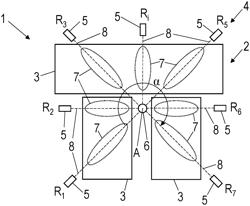 Light barrier system, comprising at least two reflection light barrier devices