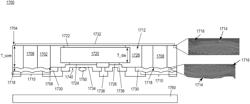 Semiconductor package having an electrically insulating core with exposed glass fibres