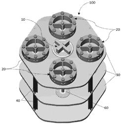 MAGNETIC INTERACTION SYSTEM BETWEEN ROTORS FOR PRODUCTION AND STORAGE OF KINETIC ENERGY