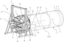 Device for inserting a section of packing