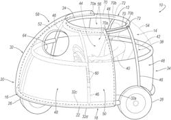 Three-wheeled vehicle airbag