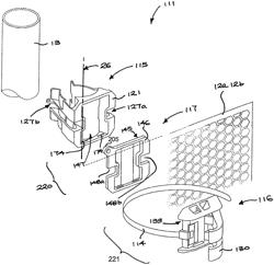 Fastener assembly, mesh panel and barrier system