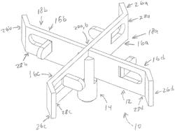 X-shaped refractory anchor device and system