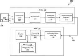 Segmentation and view guidance in ultrasound imaging and associated devices, systems, and methods