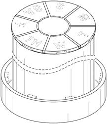 Combined medicine container and cap