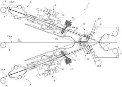 AUTOMATIC MACHINE FOR THE PRODUCTION OF ELECTRICAL ENERGY STORAGE DEVICES STARTING FROM AT LEAST ONE STRIP OF MATERIAL AND MOTION TRANSMISSION ASSEMBLY