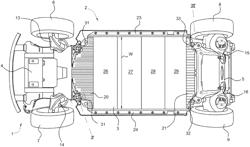 Motor vehicle with an ICE/BEV combined scalable platform