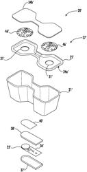 Lighting system for vehicle cupholder with inductive power coupling and related methods