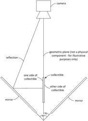 Simultaneous single obverse and reverse imaging of collectible items