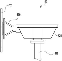 In-house relay device and support equipment for supporting same