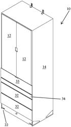 UTILITY CLOSET WITH ADDITIONAL FURNITURE STORAGE