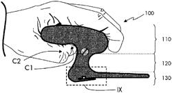 TAPING KNIFE HANDLE, AND TAPING KNIFE PROVIDED WITH SUCH A HANDLE